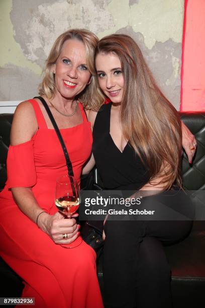 Britta Gessler, wife of Frank Elstner and daughter Enya Elstner during the New Faces Award Style 2017 at "The Grand" hotel on November 15, 2017 in...