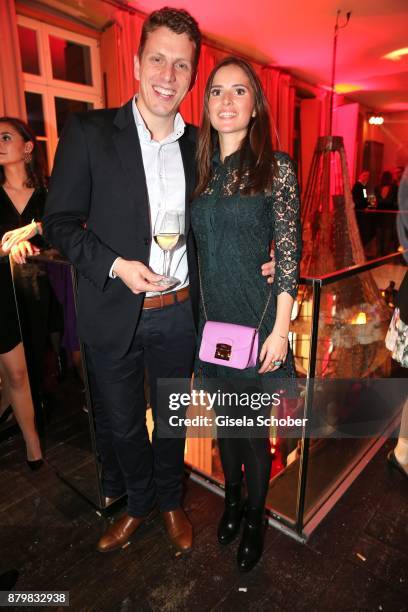 Frank Umminger and Anastasia Behrendt during the New Faces Award Style 2017 at "The Grand" hotel on November 15, 2017 in Berlin, Germany.