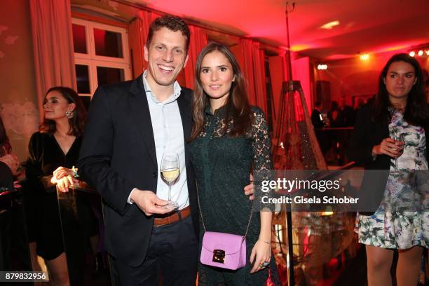 Frank Umminger and Anastasia Behrendt during the New Faces Award Style 2017 at "The Grand" hotel on November 15, 2017 in Berlin, Germany.