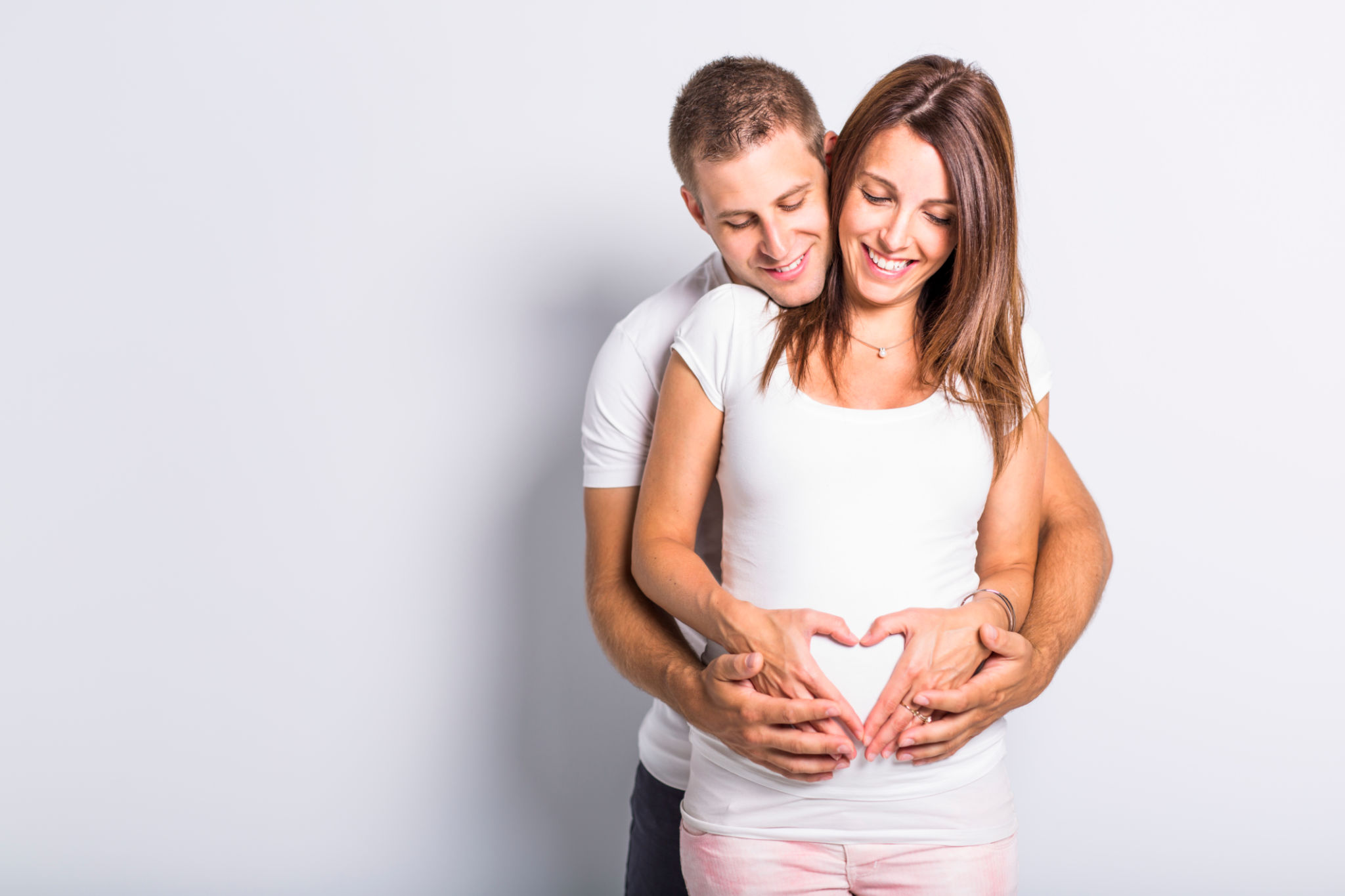 happy pregnant couple