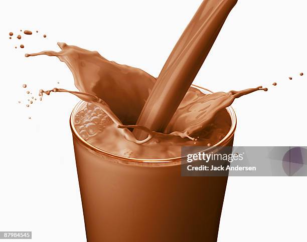 chocolate milk - chocolate milk stock pictures, royalty-free photos & images