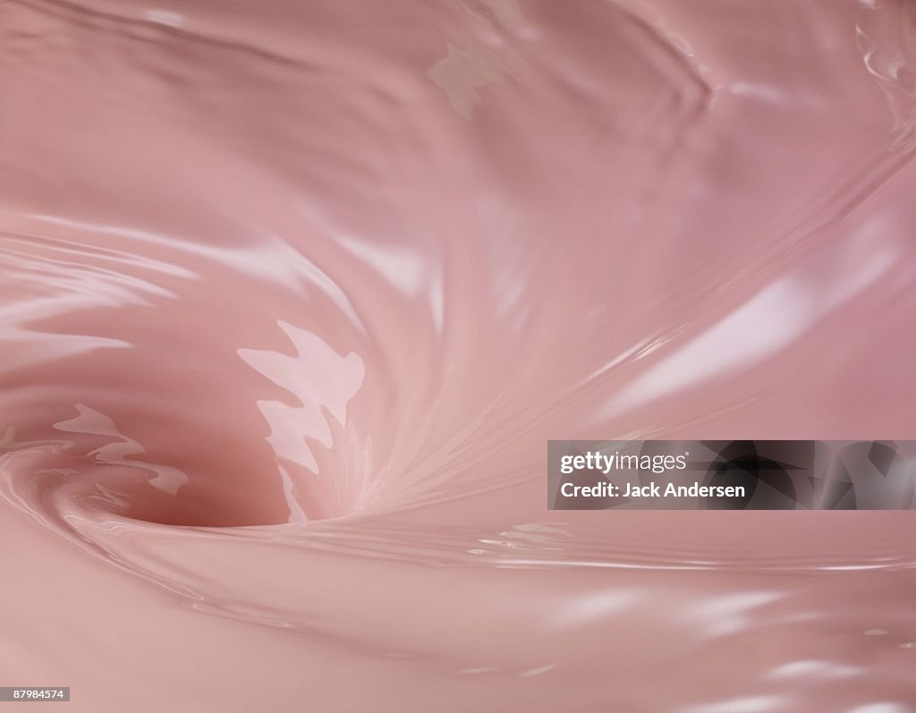 Pink milk whirlpool