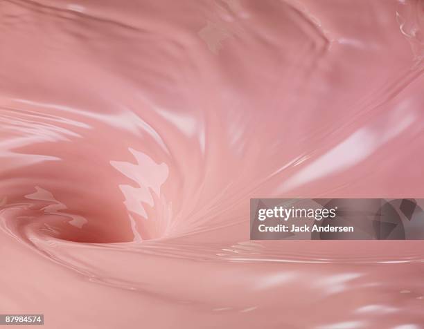 pink milk whirlpool - strawberry texture stock pictures, royalty-free photos & images
