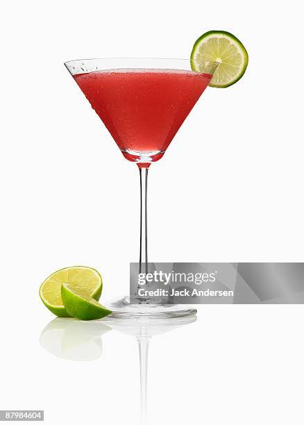 cosmopolitan cocktail - cocktail isolated stock-fotos und bilder