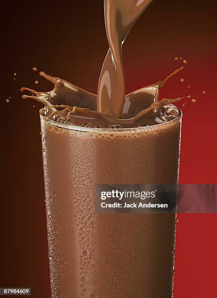 chocolate milk - chocolate milk stock pictures, royalty-free photos & images