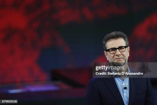 Fabio Fazio attends 'Che Tempo Che Fa' Tv Show on November 26, 2017 in Milan, Italy.