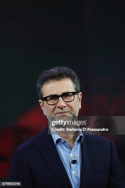 Fabio Fazio attends 'Che Tempo Che Fa' Tv Show on November 26, 2017 in Milan, Italy.