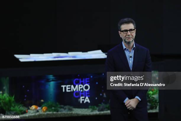 Fabio Fazio attends 'Che Tempo Che Fa' Tv Show on November 26, 2017 in Milan, Italy.