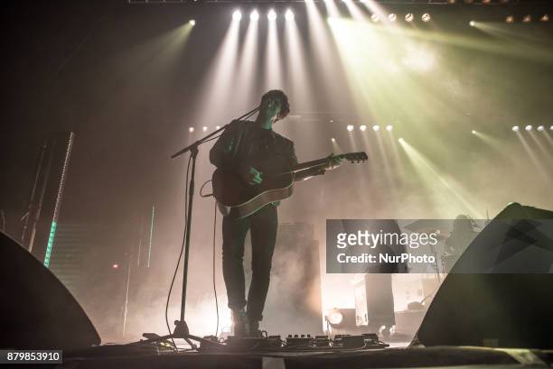 Robert Levon Been from Black Rebel Motorcycle Club performs at O2 Academy Brixton, London on November 4, 2017. Black Rebel Motorcycle Club is an...