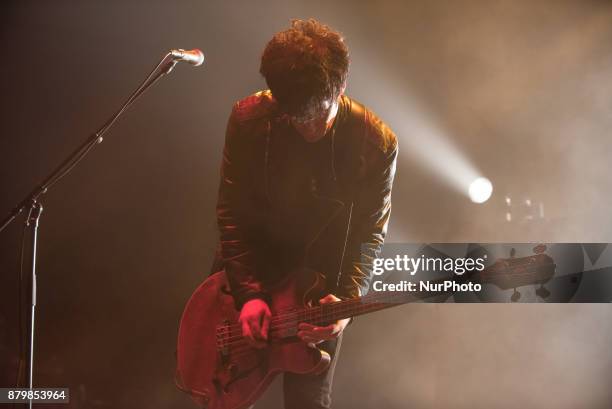 Robert Levon Been from Black Rebel Motorcycle Club performs at O2 Academy Brixton, London on November 4, 2017. Black Rebel Motorcycle Club is an...