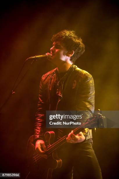 Robert Levon Been from Black Rebel Motorcycle Club performs at O2 Academy Brixton, London on November 4, 2017. Black Rebel Motorcycle Club is an...