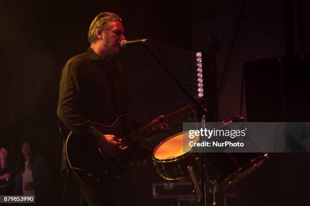 Peter Hayes from Black Rebel Motorcycle Club performs at O2 Academy Brixton, London on November 4, 2017. Black Rebel Motorcycle Club is an American...