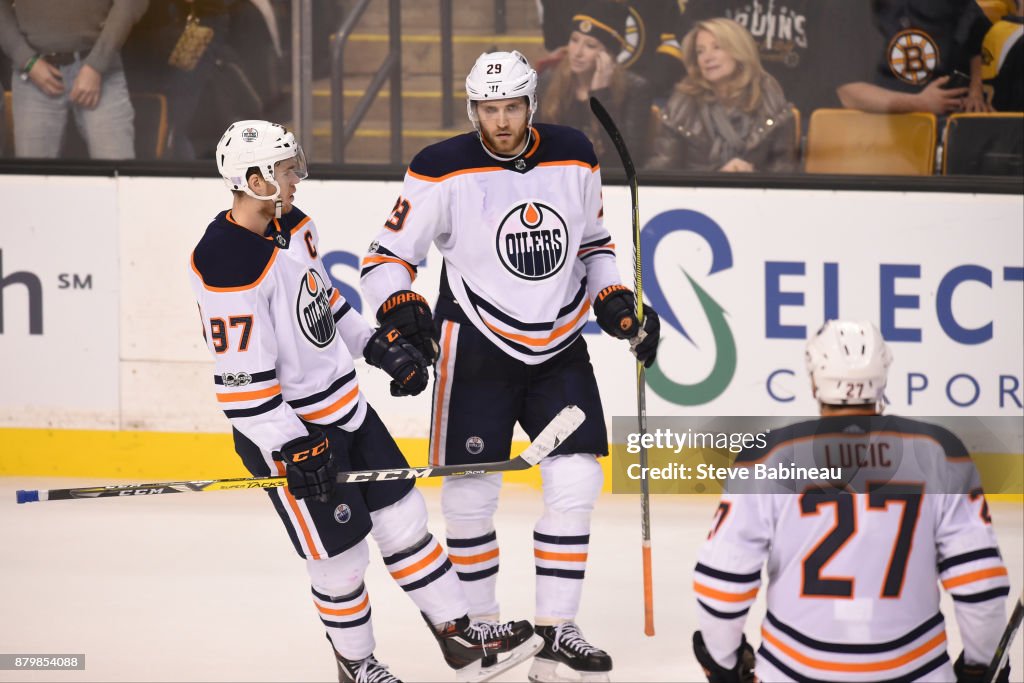 Edmonton Oilers v Boston Bruins