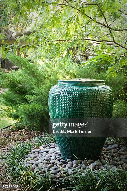 large vase in garden - oklahoma city nature stock pictures, royalty-free photos & images