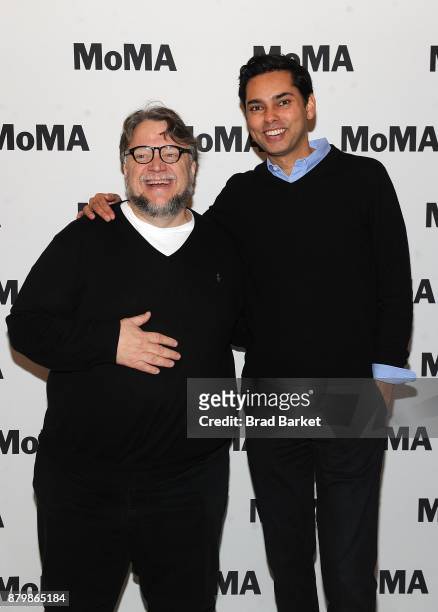 Director Guillermo del Toro and MoMA Chief Curator Of FilmÊ Rajendra Roy attend the MoMA's Contenders Screening of "The Shape of Water" at MOMA on...