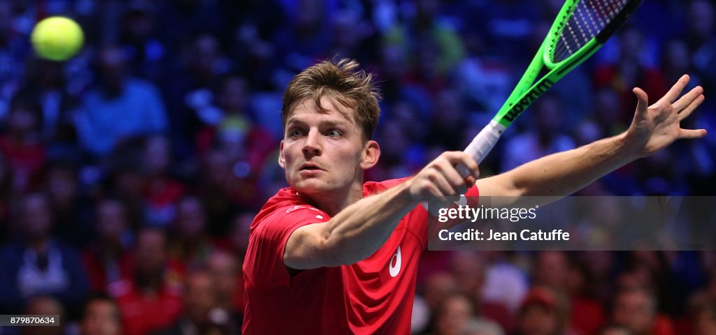 Davis Cup World Group Final - France v Belgium - Day Three