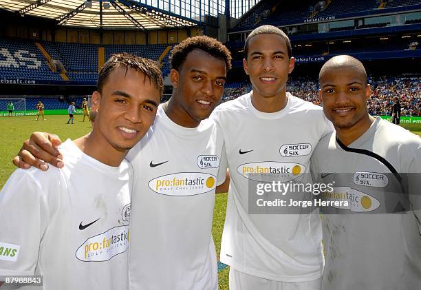 Take part in the Celebrity Soccer Six charity football tournament at Chelsea Football Club, Stamford Bridge on May 24, 2009 in London, England.