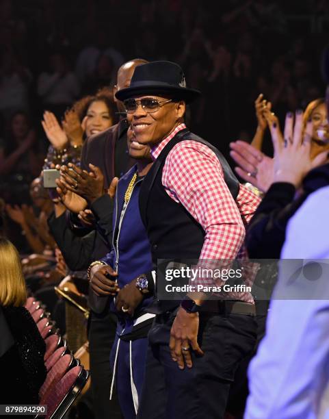Ricky Bell accepts the Soul Train Certified Award at the 2017 Soul Train Awards, presented by BET, at the Orleans Arena on November 5, 2017 in Las...