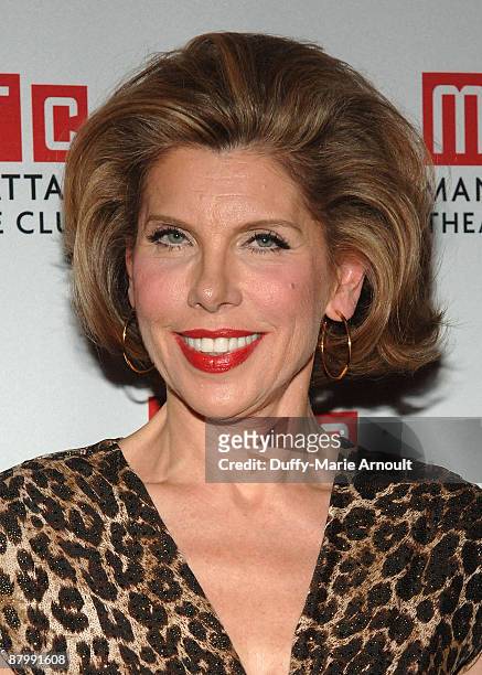 Actress Christine Baranski attends the 2009 Manhattan Theatre Club's spring gala at Cipriani 42nd Street on May 18, 2009 in New York City.