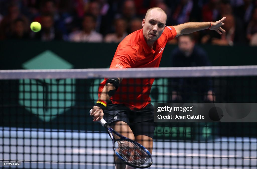 Davis Cup World Group Final - France v Belgium - Day Three