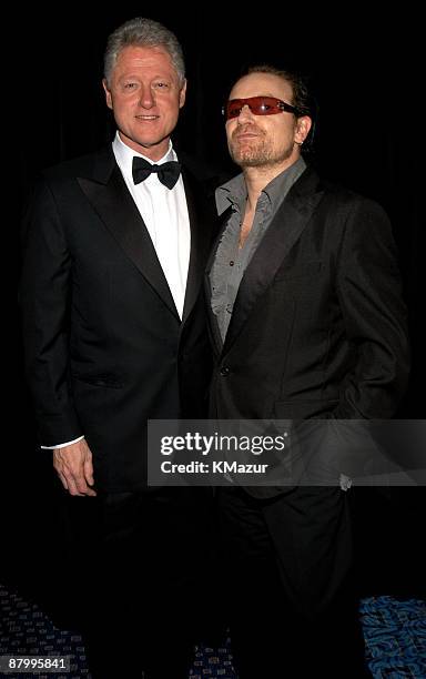 Former President Bill Clinton and Bono