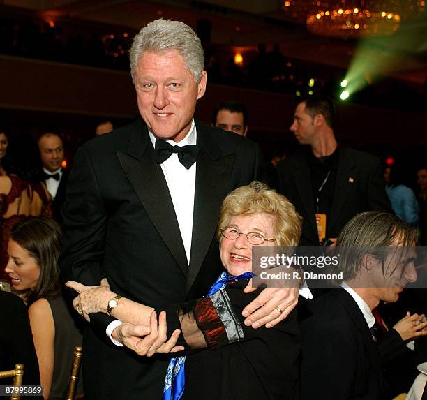 Former President Bill Clinton and Dr. Ruth Westheimer