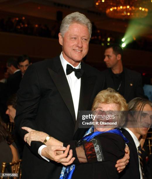 Former President Bill Clinton and Dr. Ruth Westheimer