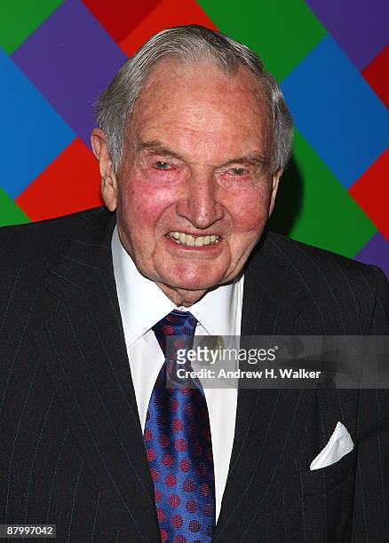 David Rockefeller attends MoMA's 41st Annual Party in the Garden at The Museum of Modern Art on May 26, 2009 in New York City.