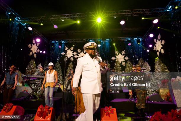 Lead Singer Victor Willis performs with the Village People at the 86th Annual Hollywood Christmas Parade on November 26, 2017 in Hollywood,...