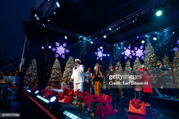 Lead Singer Victor Willis performs with the Village People at the 86th Annual Hollywood Christmas Parade on November 26, 2017 in Hollywood,...