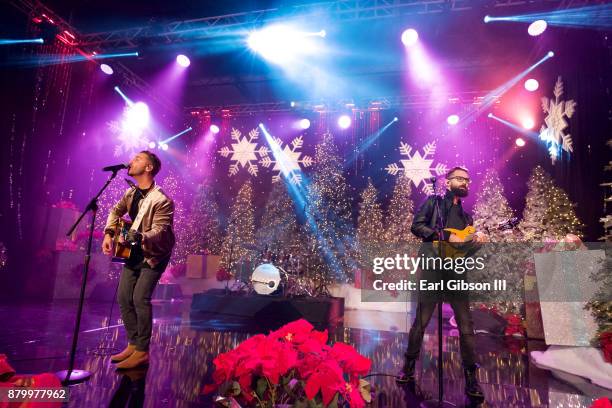 Recording Artist Nick Fradiani performs at the 86th Annual Hollywood Christmas Parade on November 26, 2017 in Hollywood, California.