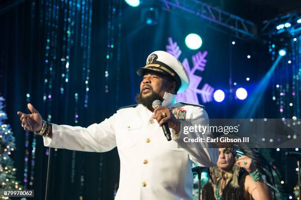 Victor Willis performs with the Village People at the 86th Annual Hollywood Christmas Parade on November 26, 2017 in Hollywood, California.
