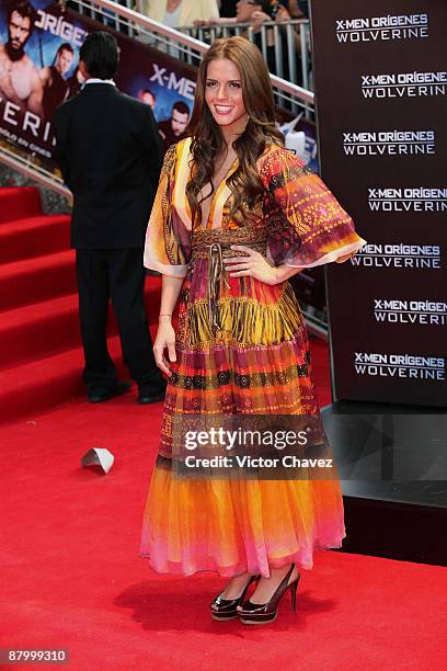 Actress Claudia Alvares attends the premiere of "X-Men Origins: Wolverine" at the Auditorio Nacional on May 26, 2009 in Mexico City, Mexico.