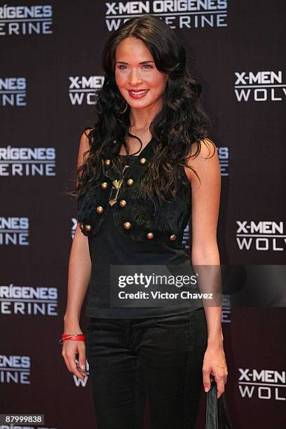 Actress Adriana Louvier attends the premiere of "X-Men Origins: Wolverine" at the Auditorio Nacional on May 26, 2009 in Mexico City, Mexico.