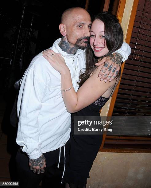 Actor Robert LaSardo and Danielle Kasen arrive at Venice Magazine's "Venice Night at the Pantages Theatre" showing of "Dirty Dancing" at the Pantages...