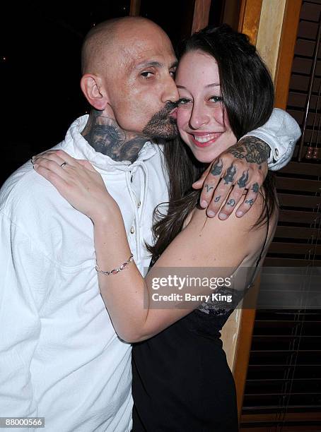 Actor Robert LaSardo and Danielle Kasen arrive at Venice Magazine's "Venice Night at the Pantages Theatre" showing of "Dirty Dancing" at the Pantages...