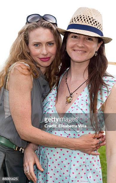 Yvonne Scio and Ortensia Visconti attend a picnic brunch at 'La Posta Vecchia' on May 24, 2009 in Ladispoli, Italy.