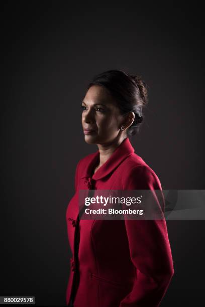 Gina Miller, founding partner of SCM Private LLP, poses for a photograph following a Bloomberg Television interview in London, U.K., on Monday, Nov....