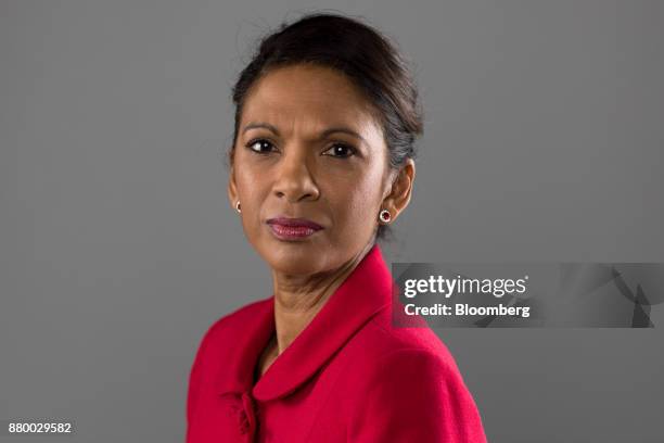 Gina Miller, founding partner of SCM Private LLP, poses for a photograph following a Bloomberg Television interview in London, U.K., on Monday, Nov....