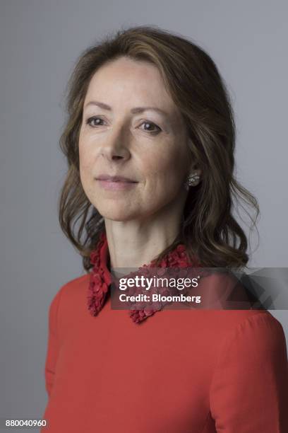 Helena Morrissey, head of personal investing at Legal & General Investment Management Ltd., poses for photograh following a Bloomberg Television...