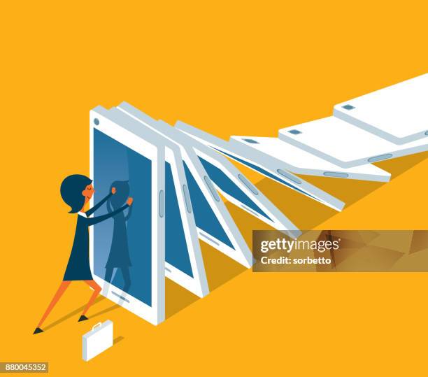 点のスマホ依存イラスト素材 Getty Images 点のスマホ依存イラスト素材 Getty Images