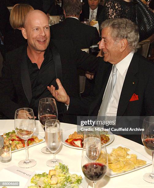 Bruce Willis and Tony Bennett *EXCLUSIVE*