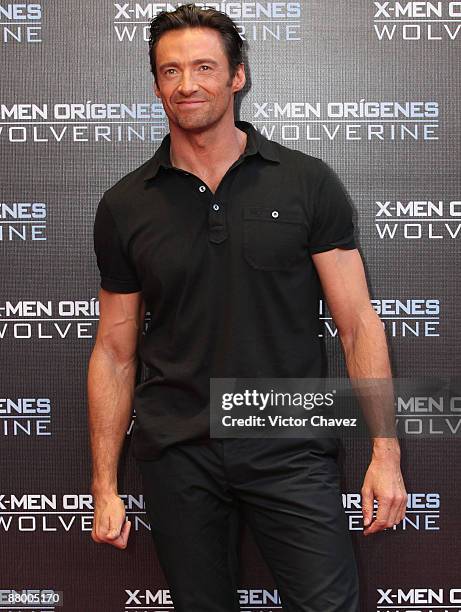 Actor Hugh Jackman attends the premiere of "X-Men Origins: Wolverine" at the Auditorio Nacional on May 26, 2009 in Mexico City, Mexico.