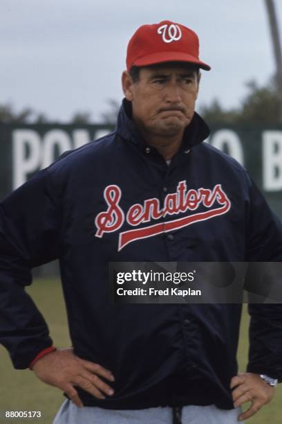 Washington Senators manager Ted Williams during spring training. Pompano Beach, FL 3/2/1969 CREDIT: Fred Kaplan