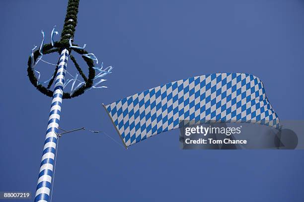 germany, bavaria, penzberg, maypole - maypole stock-fotos und bilder