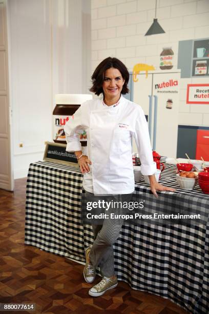 Chef Samantha Vallejo-Nagera attends the 'Nutella' photocall at the Consulate of Italy on November 24, 2017 in Madrid, Spain.