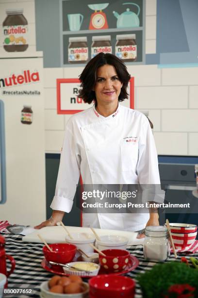 Chef Samantha Vallejo-Nagera attends the 'Nutella' photocall at the Consulate of Italy on November 24, 2017 in Madrid, Spain.