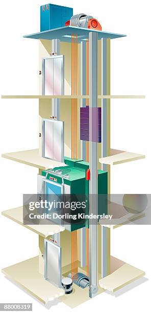 lift shaft - lift shaft stock illustrations