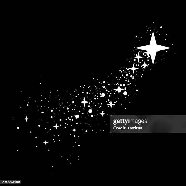 illustrazioni stock, clip art, cartoni animati e icone di tendenza di sentiero stellato - stella cometa