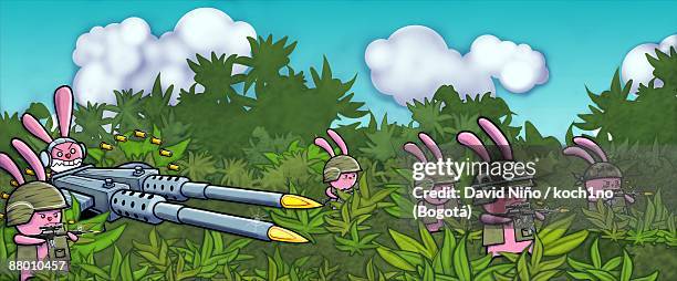 en la selva colombiana - bogota stock illustrations